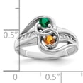 thumbnail image 6 of Sterling Silver Rhodium-plated Imitation and Diamond Couple Ring XMR93/2SS, 6 of 7