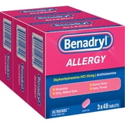 Benadryl Allergy Ultra Tablets, 144 Ct