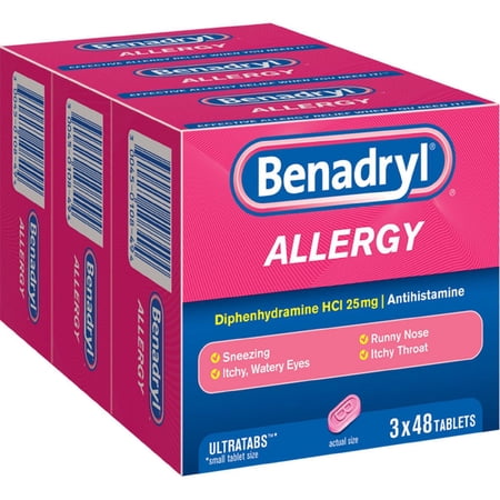 Benadryl Allergy Ultra Tablets, 144 Ct