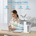 thumbnail image 6 of Portable Air Conditioners, 4-Speed Mini Air Conditioner, 3-in-1 Personal Cooling Fan, Small AC Unit With 1000ml Water , 2/4/6H Timer, USB (5V 2A Adapter Included) for Bedroom Office Desk, 6 of 6