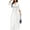 All White, variant on Women's V Neck 3/4 Sleeve African Floral Printed Party Loose Long Maxi Dress with Belt