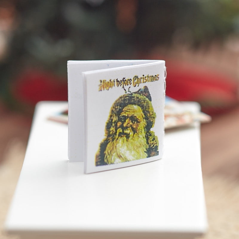 Miniature Christmas Eve Classic Story/Color-Text DOLLHOUSE Miniatures 1:12 