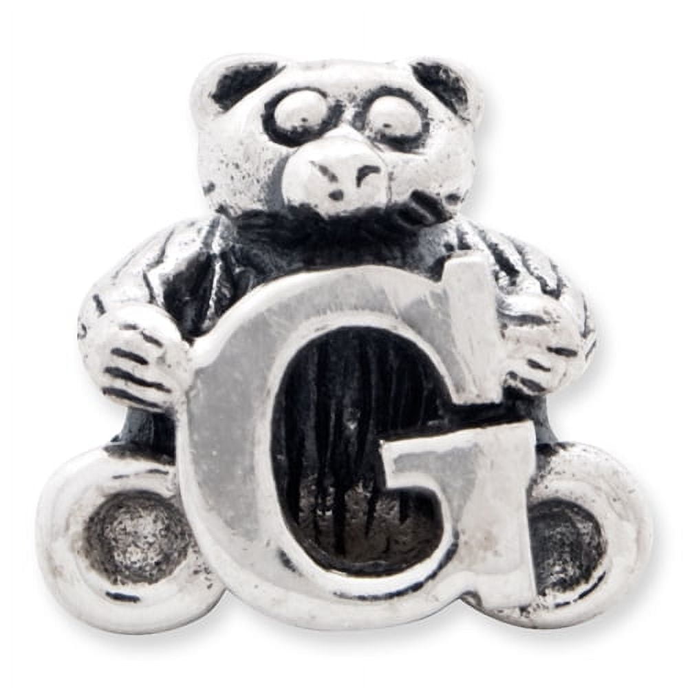 Reflection Beads Sterling Silver Reflections Kids Letter G Bead