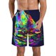 thumbnail image 1 of Fotbe Howling Wolf Trajes de Baño Estampados para Hombre, Shorts de Verano de Secado Rápido, Ropa de Playa, Bañadores-Small, 1 of 6