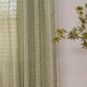 thumbnail image 2 of Cortina Boho Deeprove, 132 x 183 cm, panel con borlas de color verde salvia, 2 of 7