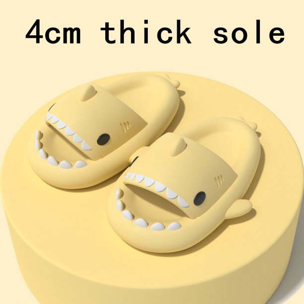 Tamaño 46 47 2023 verano hombre mujer tiburón zapatillas pareja bebé fondo grueso baño casa zapatilla interior hogar niños chanclas Tan Jianjun unisex