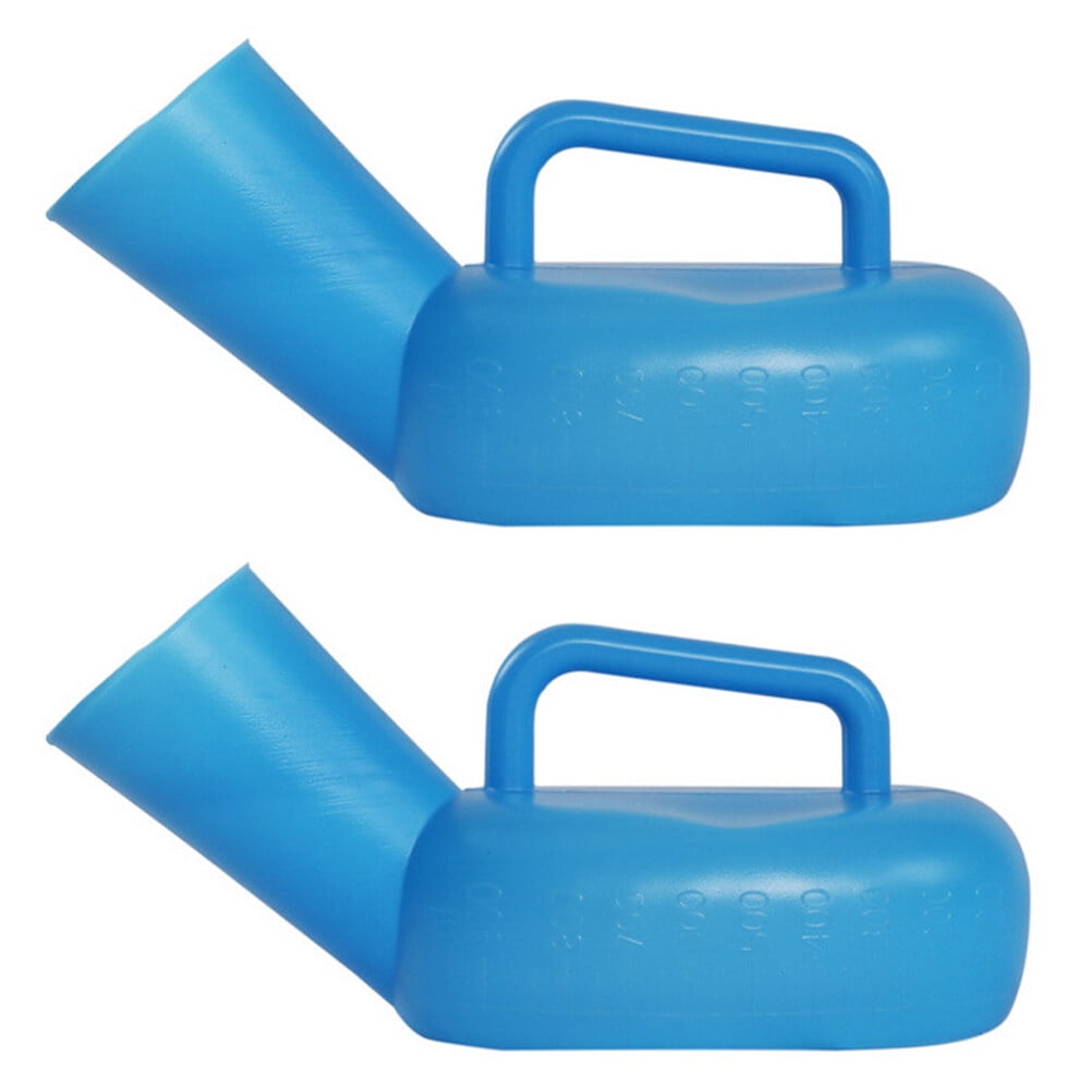 2 Pcs 1 Set Thickened Man Urinals Portable Male Patient Urinal Bottles