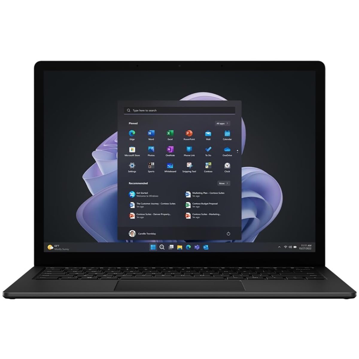Microsoft Surface Laptop 5 - 13.5" Touchscreen Intel Core i7 12th Gen i7-1265U 16 GB Total RAM - 256 GB SSD - Matte Black - Windows OS