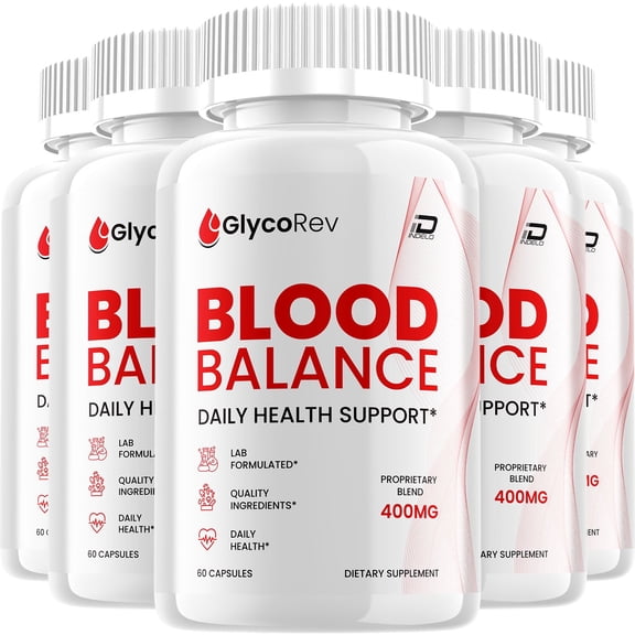 Glyco Rev Capsules – GlycoRev Natural Blend Glycogen Support, 5 Pack, 300 Capsules