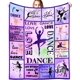 thumbnail image 1 of LHSHID Dancer Gifts Blanket Dance Life Flannel Fleece Throw Blankets for Sofa Couch Bed Office All Season 60x80in, 1 of 6