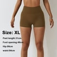 thumbnail image 2 of La cintura alta del entrenamiento del gimnasio del doblez de la yoga de los pantalones cortos apretados de las mujeres pone en cortocircuito los pantalones calientes de elevación de la nalga, 2 of 6