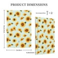 thumbnail image 3 of Balery Vintage White Polka Dot Sunflower for Duplex Wall Plates Kit, Electrical Outlet Covers, Standard Size 1-Gang 5.0" x3.0", Electric Receptacle Plug Covers-Style V, 3 of 6