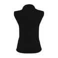 thumbnail image 2 of Playera George para Mujer, Sin Mangas Cuello Palma, Negro Talla CH, 2 of 4