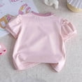 thumbnail image 6 of NAISIBABY Kids Girls T-Shirt, Cotton Round Neck Short Sleeve Summer Cute Graphic Casual Tees Pink 1T, 6 of 9