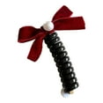 thumbnail image 2 of EQWLJWE Spiral Hair Tie Braid Hair Band with Bow Stylish Phone Cord Hair Coils No Crease Ponytail Holders for Women Girls Long Curly Hair, 2 of 3
