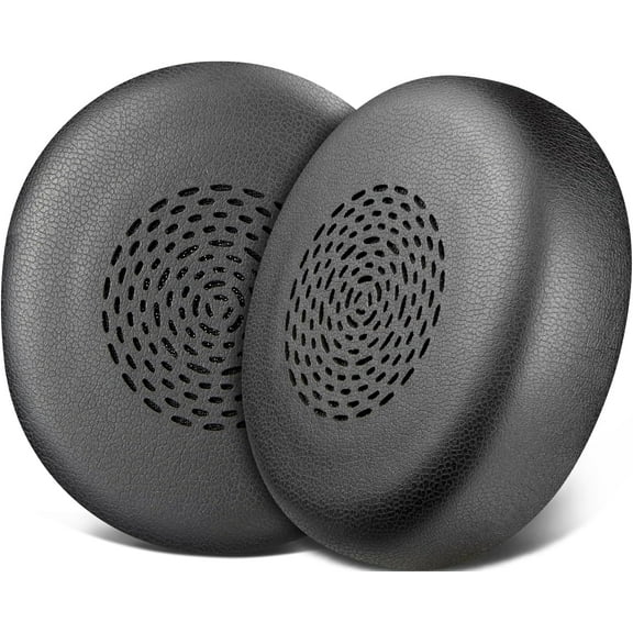 SOULWIT Earpads Replacement for Jabra Evolve2 75 PC Wireless Headset(Do Not fit Evolve 75), Ear Pads Cushions with Softer Protein Leather, Noise Isolation Foam - Black