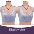 thumbnail image 4 of Qarigey Cómodo sujetador de mujer con banda elástica para entrenamientos de alto impacto ropa interior de mujer sujetador Bralette lencería Ropa interior color de piel 42/95【3XL】, 4 of 6