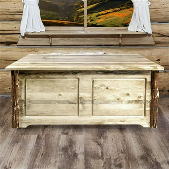 Glacier Country Small Blanket Chest, Stained & Lacquered