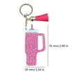 thumbnail image 4 of SIEYIO Cup Keyrings Acrylic Texture Cup Backpack Pendant Gift for Fashion Lover, 4 of 17
