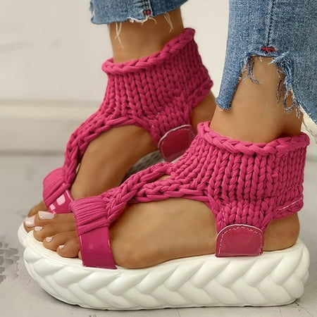 

NEGJ Women Ladies Fashion Thick Bottom Sandals Causal Shoes Platform Sandals