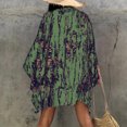 thumbnail image 4 of Summer Saving Clearance AXXD Beach Cover Ups for Women Print Chiffon Beach Kimono Long Cardigan Blouse Shawl Loose Tops Cover Up, 4 of 9