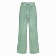 thumbnail image 4 of Workout Casual Pants for Women Linen Pants Summer Wide Leg Pants Elastic Waist Pants High Waisted Pants Casual Beach Trousers Pants Xl, 4 of 4