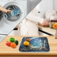 thumbnail image 3 of Yayeee Dish Drying Mat for Kitchen Counter 18" x 24" Microfiber Super Absorbent Coffee Decorative Pad, Crystal Moon, 3 of 7
