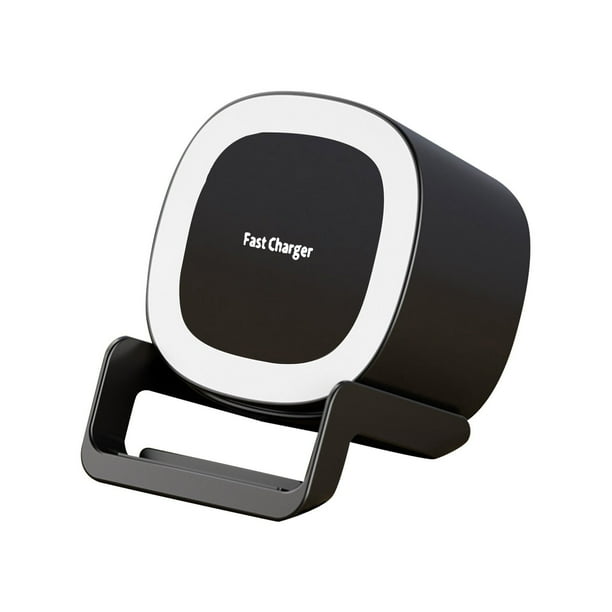Altavoz Bluetooth con luz nocturna y soporte de carga inalámbrica ZJT250131711 | Lámpara LED que cambia de color | Altavoz Bluetooth 5.1 4 en 1 con carga inalámbrica rápida | Soporte para telé