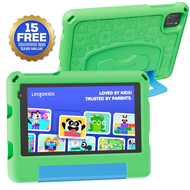Contixo A7 Tablet Educativa para Niños 7 Pulgadas Android 15 32GB con Control Parental, WiFi, Bluetooth y Funda Protectora