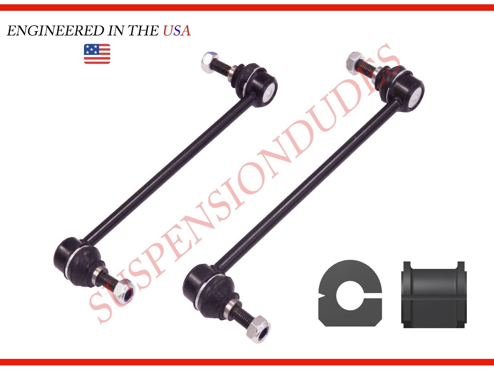 4PC Front Sway Bar Links + Rear BUSHINGS CHEVROLET MALIBU PONTIAC G6