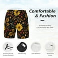 thumbnail image 5 of Fotbe Fall Sunflowers Leaves Men’s Swim Trunks Quick Dry Swim Shorts Board Shorts with Mesh Lining-Large, 5 of 9