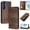 Brown, variant on Wallet Case for Samsung Galaxy S26 Plus, Short Strap PU Leather Case, Premium PU Leather Kickstand Magnetic Folio Cover for Galaxy S26 Plus with Card Holder, Support Wireless Charging - Brown
