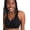 Black Hue, variant on Women's Cotton Luxe Front-Close Back-Close Unlined Wire Free Bra