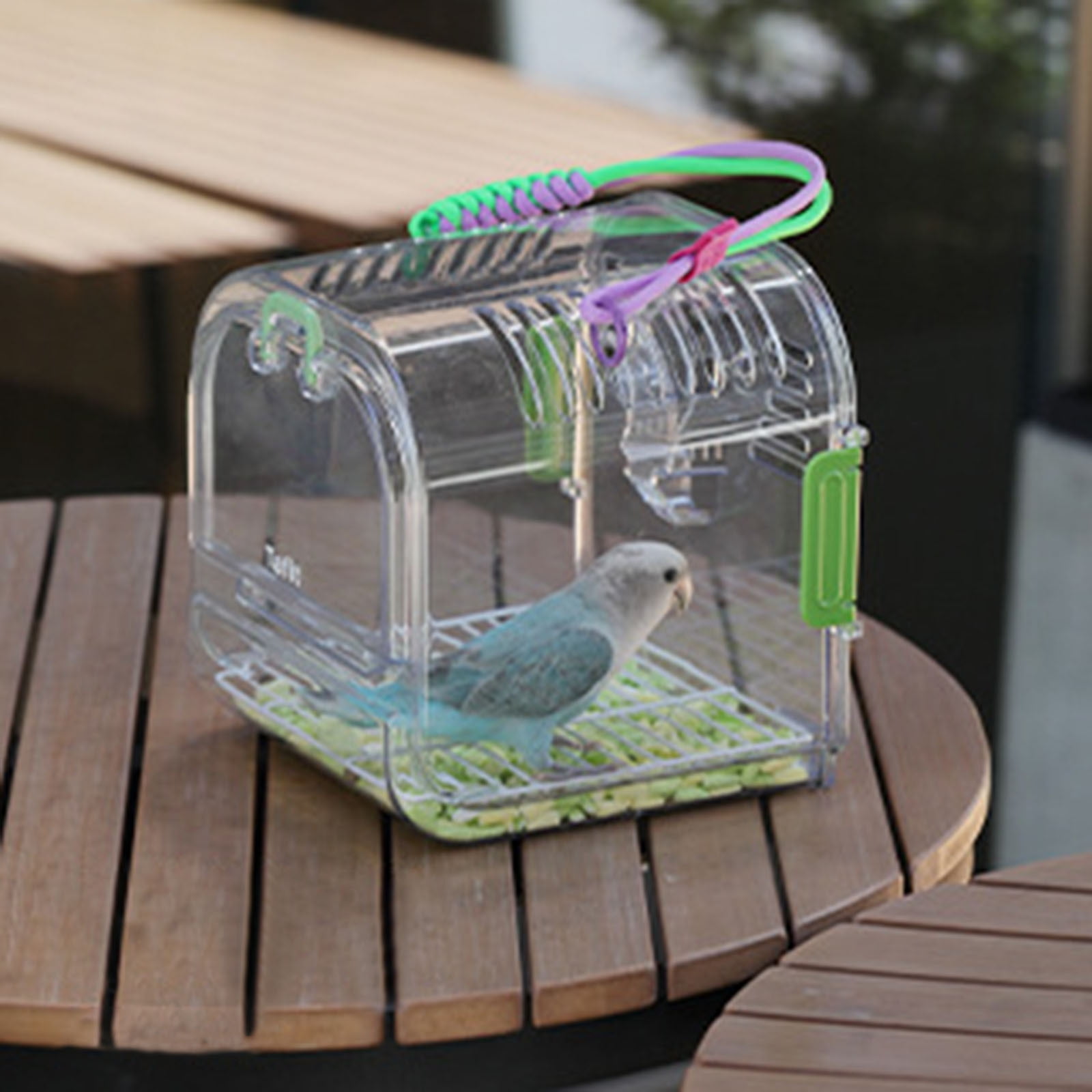 Portable Lightweight Bird Cage for Outdoor Use Ideal Travel Home for Small Birds and Budgies Ventilated and Easy to Carry Design