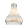 thumbnail image 4 of ELK Home Coastal Scallop Transitional 1-Light Incandescent Satin Nickel Standard Indoor Pendant Lights with Clear Glass, 4 of 4