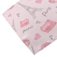 thumbnail image 5 of DouZhe Polyester Placemats Set of 4, Cute Pink Parisian Style Pattern Heat Resistant Place Mats for Dining Table, 12" x 18", 5 of 7