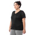 thumbnail image 4 of Athletic Works Women's and Women's Plus Core Active V-Neck T-Shirt, Sizes XS-4X, 4 of 6