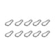 thumbnail image 3 of Snap Hook, Safety Buckle Carabiner Clip 10Pcs Stainless Steel Wide Application Easy Release Durable For Hiking ANGGREK Otros, 3 of 8