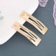 thumbnail image 4 of Clip cuadrado de 6/7/8 cm, clip BB, lazo dorado, accesorios para el cabello, material para horquillas de bricolaje, fácil de usar, 4 of 5