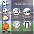 thumbnail image 3 of Ball Storage Rack, Removable Cube Football Stand Durable Basketball Ball Stand Organizer Vertical Ball Rack Display Stand, 3 of 5