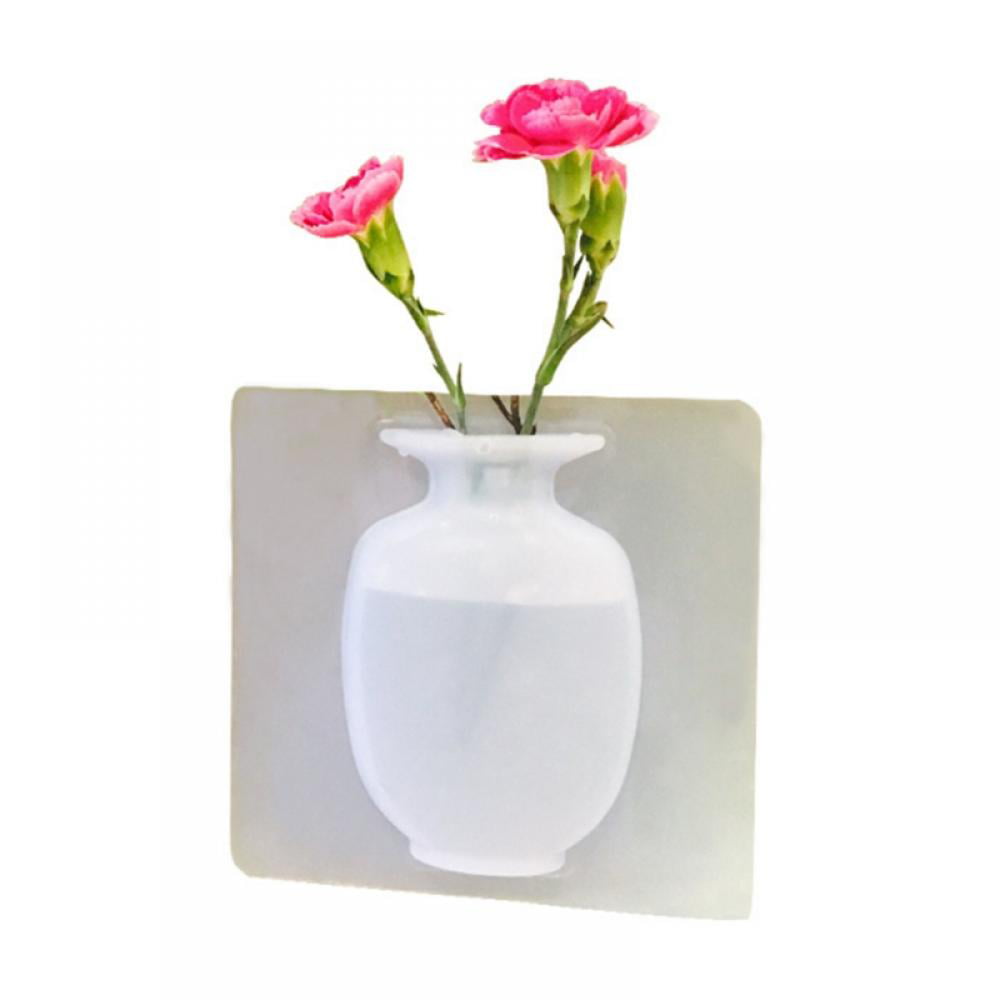 As Seen on TV Magic Vase for Decoration Reusable Silicone Self-Sticking Pot Vase 
