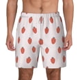 thumbnail image 2 of Picia Strawberry pattern Mens Swim Trunks with Compression Liner Stretch Beach Shorts Quick Dry with Zipper Pockets No-Chafing Board Shorts-X-Large, 2 of 9