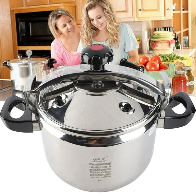 Autocuiseur Grande Capacité Antiadhésif en Acier Inoxydable 304 pour Soupe Ragoût Maison Cuisine Restaurant