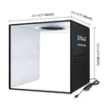 thumbnail image 3 of TopLLC Folding Photo Studio Lamp Portable Photo Shooting Tents 30cm Light Box With 6 Backdrops Small Items Product Photography, 3 of 9
