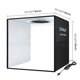 thumbnail image 3 of Lámpara fotográfica plegable para cámara digital, carpas portátiles para sesiones de fotos, caja de luz de 30 cm con 6 fondos, artículos pequeños, escenario de sonido para fotografía de productos, 3 of 9