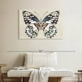 thumbnail image 2 of Elephant Stock Butterfly's Kiss I Wall Art - Horizontal Canvas Wall Art - Living Room Wall Decor - Animal Canvas - Teal And Pink Decor By Isabelle Z. - 39" x 26", 2 of 8