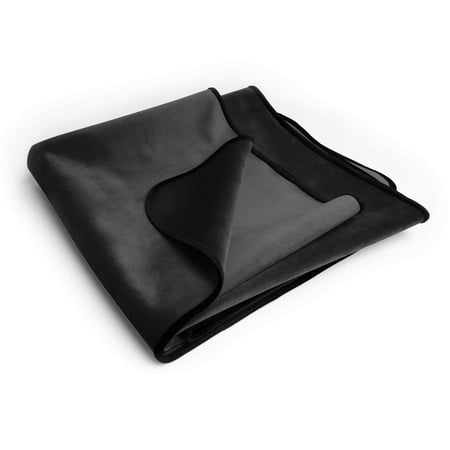 UPC: 0845628026656 | Avana Waterproof Throw Blanket | Protector for People and Pets | Leak Proof Moisture Barrier – Travel Size Micro-Velvet Black