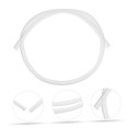 thumbnail image 4 of AURARMLET White Silicone Rubber Cable Protection Sleeve Wire Protector Hose Pipe 2pcs, 4 of 6