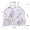 thumbnail image 2 of PKQWTM Lavender Flowers Texture Romantic Nursing Cover Baby Breastfeeding Infant Feeding Cover Baby Car Seat Cover, 2 of 2