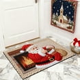 thumbnail image 6 of Hometravel Christmas Themed Bath Rug, Knitted Holiday Floor Mat Carpet, Seasonal Decor Bathroom Mat for Front Door Kitchen, 6 of 6